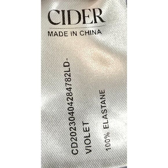 Shimmering Purple Glitter Spaghetti Strap Romper With Draped Front & Adjustable - Picture 7 of 10